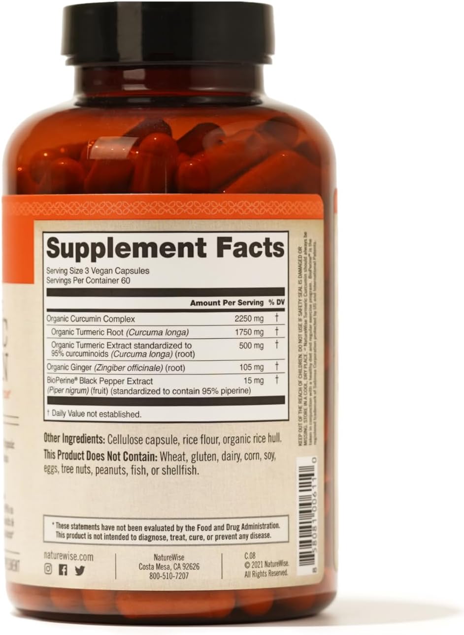 NatureWise Curcumin Turmeric 2250mg