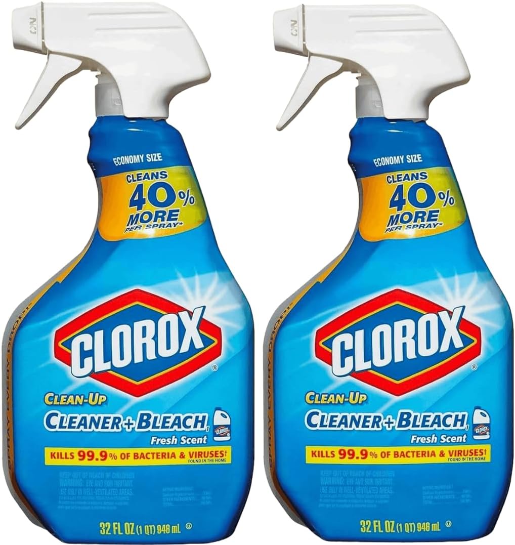 Clean Up Cleaner with Bleach Fresh Scent 32oz (2 Pack) All Purpose Cleaner