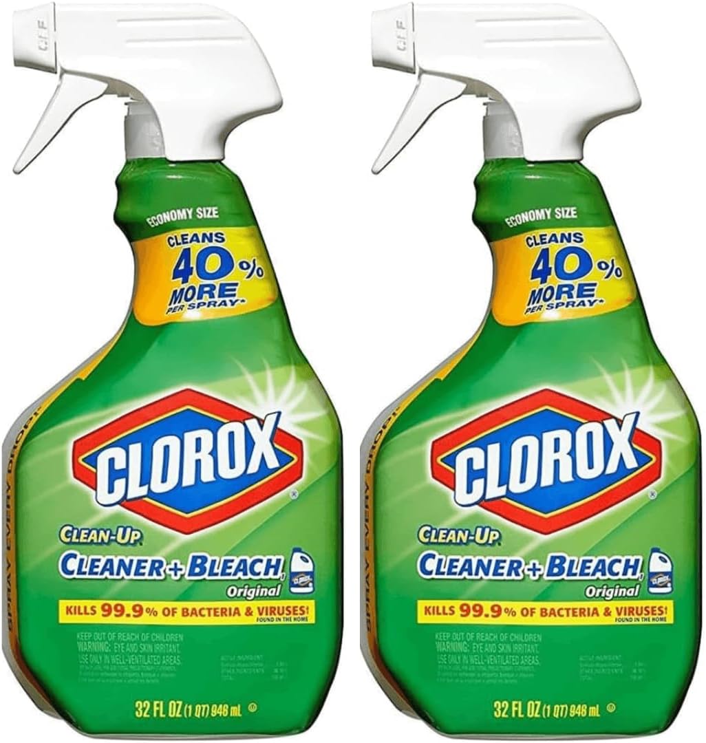 Clean Up Cleaner with Bleach 32oz (2 Pack) Original Scent Bleach Spray