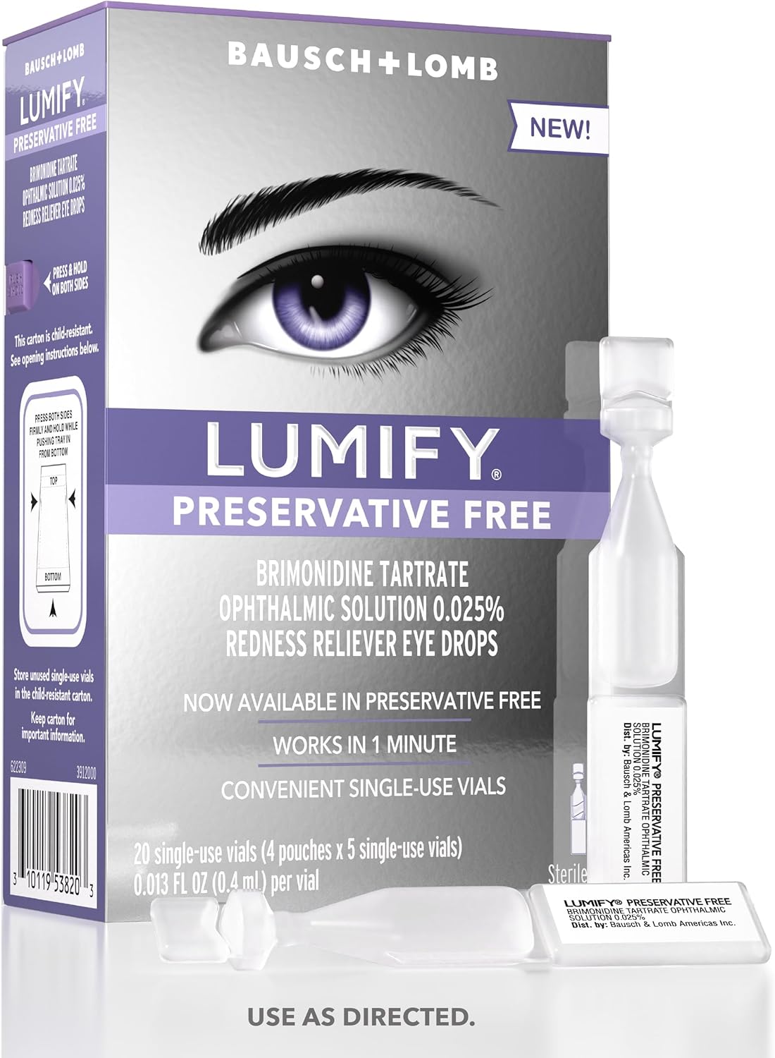 LUMIFY Preservative Free Redness Reliever Eye Drops