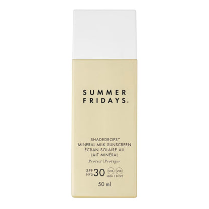 Summer Fridays ShadeDrops Broad Spectrum SPF 30 Mineral Milk Face Sunscreen with Zinc Oxide