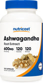 Nutricost Ashwagandha Herbal Supplement 600mg