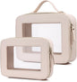 Pinkmik Clear Makeup Bag for Women Waterproof Travel Cosmetics