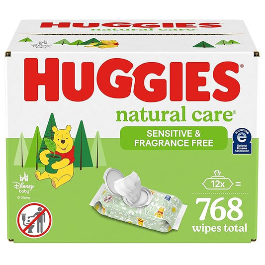 Huggies Natural Care Sensitive Baby Wipes, Unscented